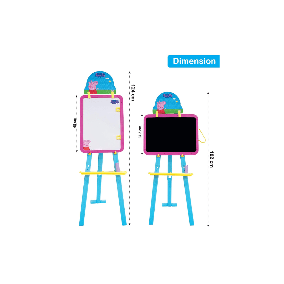 Baan Toys Art And Craft Kit Baan Toys Peppa Pig 8 in 1 Magnetic Double Sided Easel Board for Kids (4 Years+)