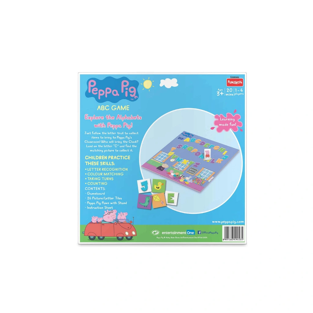 Fun Peppa Pig themed educational board game for preschool learning