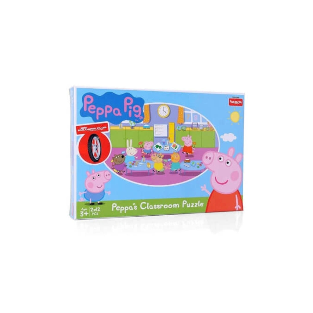 Educational Puzzle with Bright Classroom Scenes
