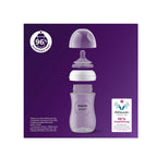 Giraffe print anti-colic baby feeding bottle
