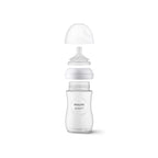Medium flow silicone baby bottle teat