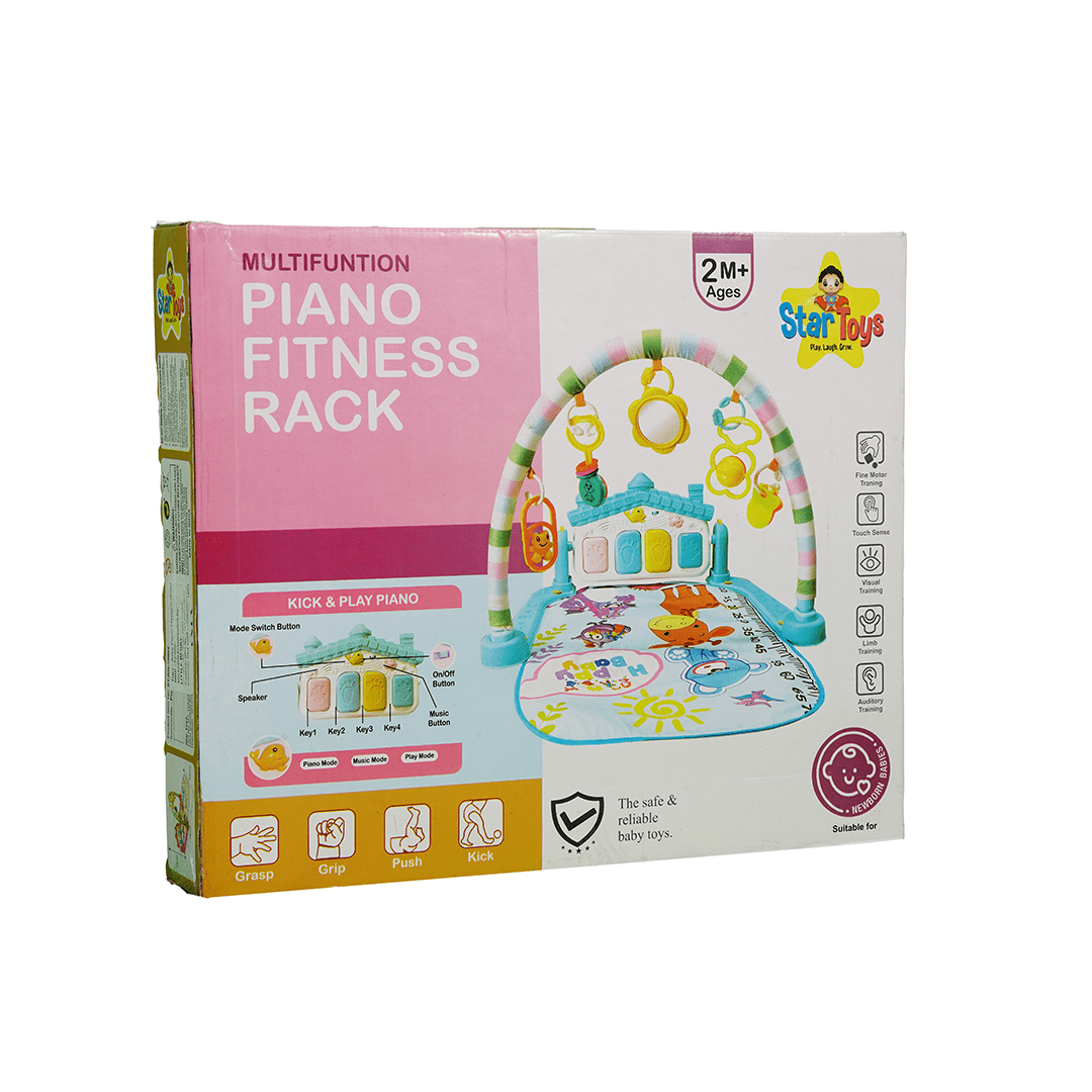 Little Berry Toys Little Berry Baby Piano Play Gym Mat for (0-2 Years) - Pink