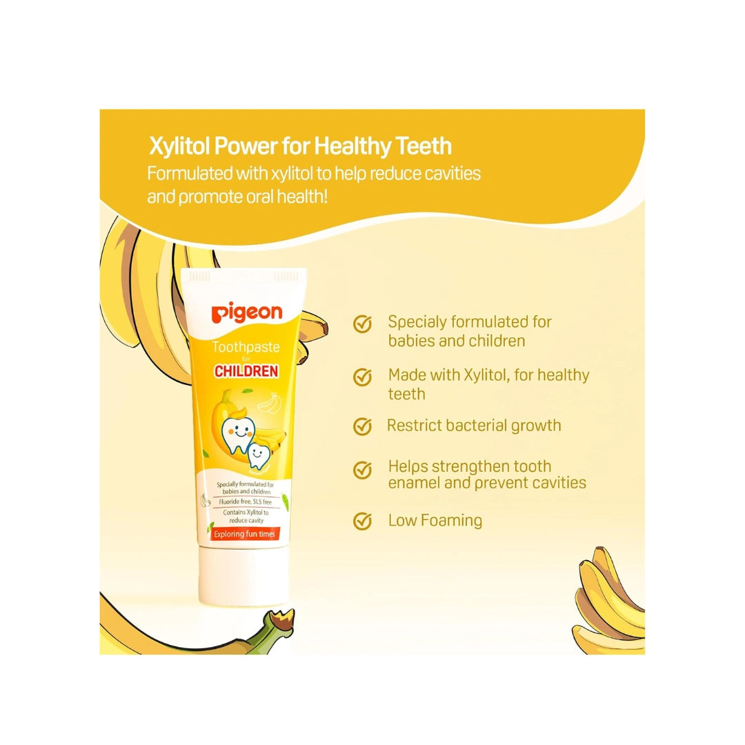 Pigeon Banana Toothpaste 45g for babies and kids