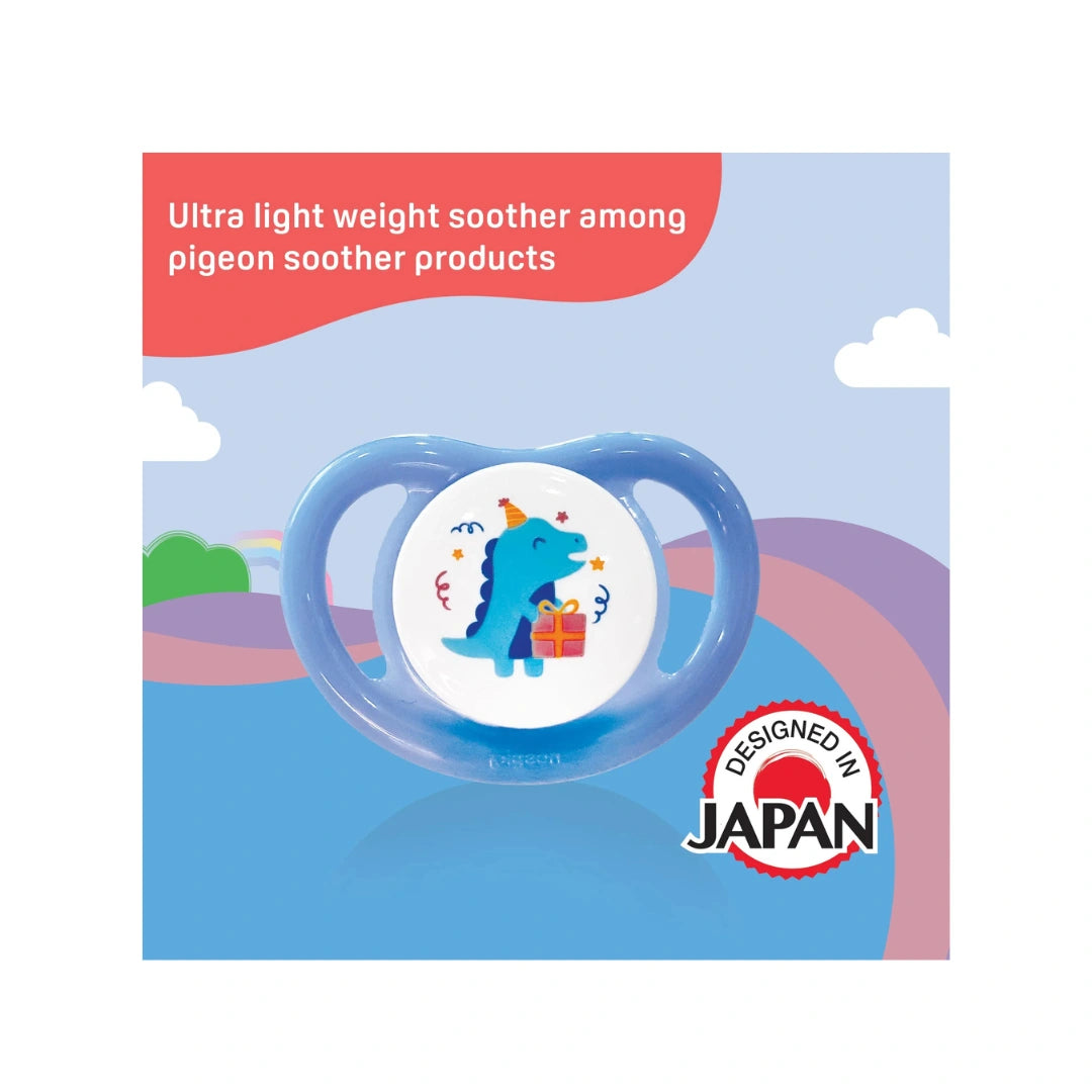 Pigeon Mini light Dino Bday soother for babies 