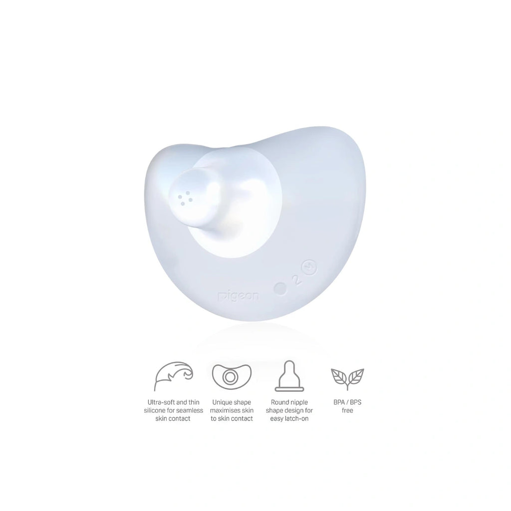 Pigeon Nipple Shield Size 1 for breastfeeding support.