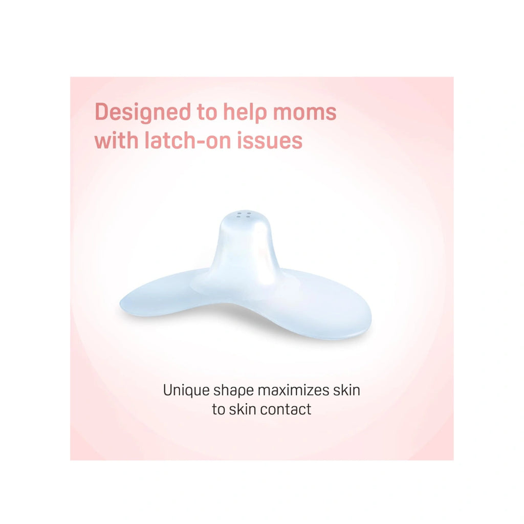 Pigeon Nipple Shield Size 1 for breastfeeding support.