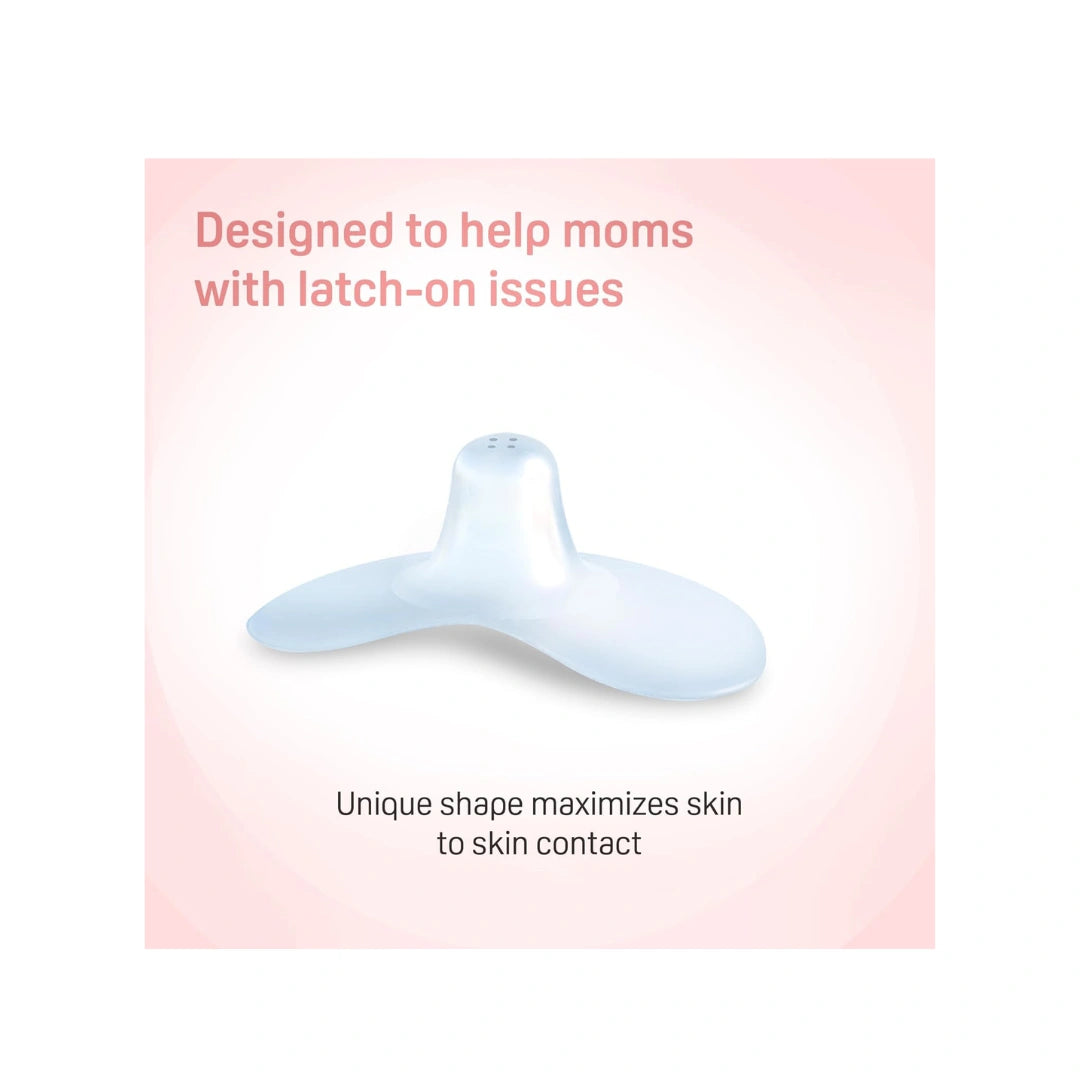 Pigeon Nipple Shield Size 1 for breastfeeding support.