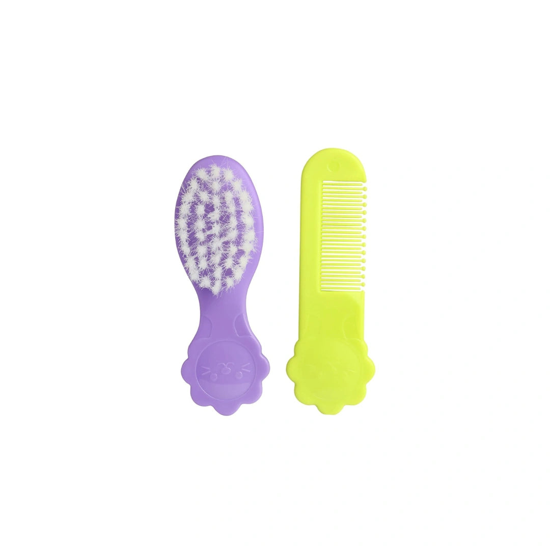 Pigeon baby comb and brush set for newborns.