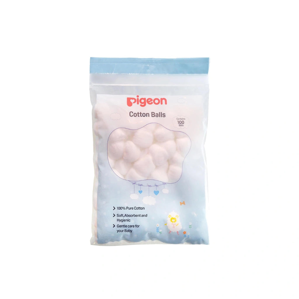 Pigeon soft cotton balls for baby skin care