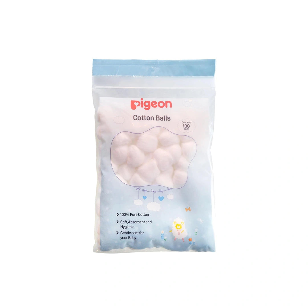 Pigeon soft cotton balls for baby skin care