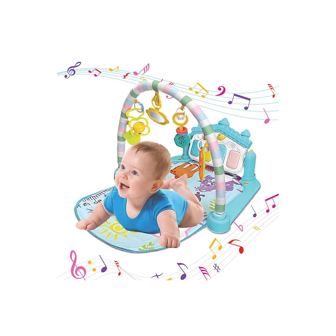Little Berry Toys Little Berry Baby Piano Play Gym Mat for (0-2 Years) - Blue