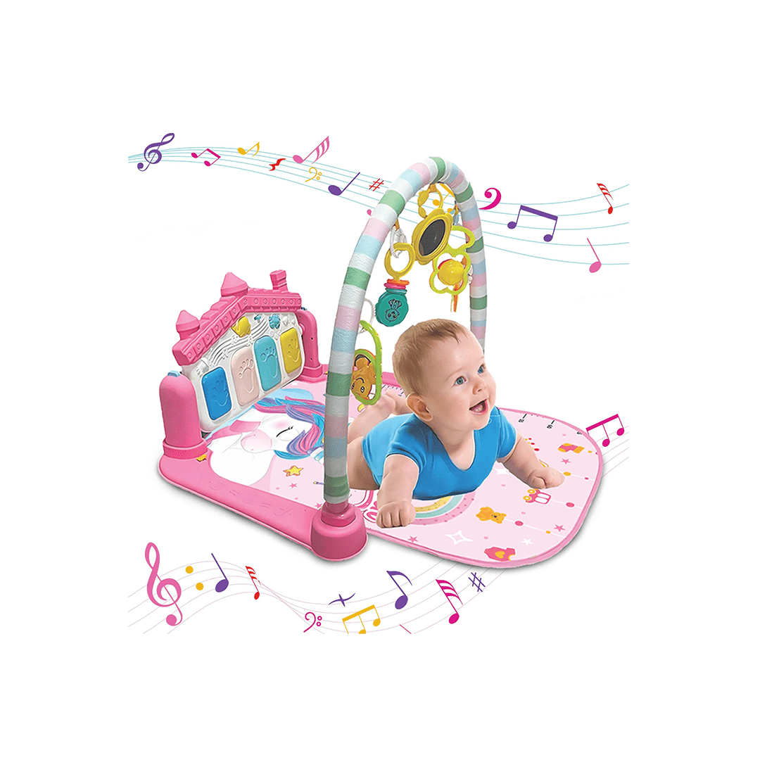 Little Berry Toys Little Berry Baby Piano Play Gym Mat for (0-2 Years) - Pink