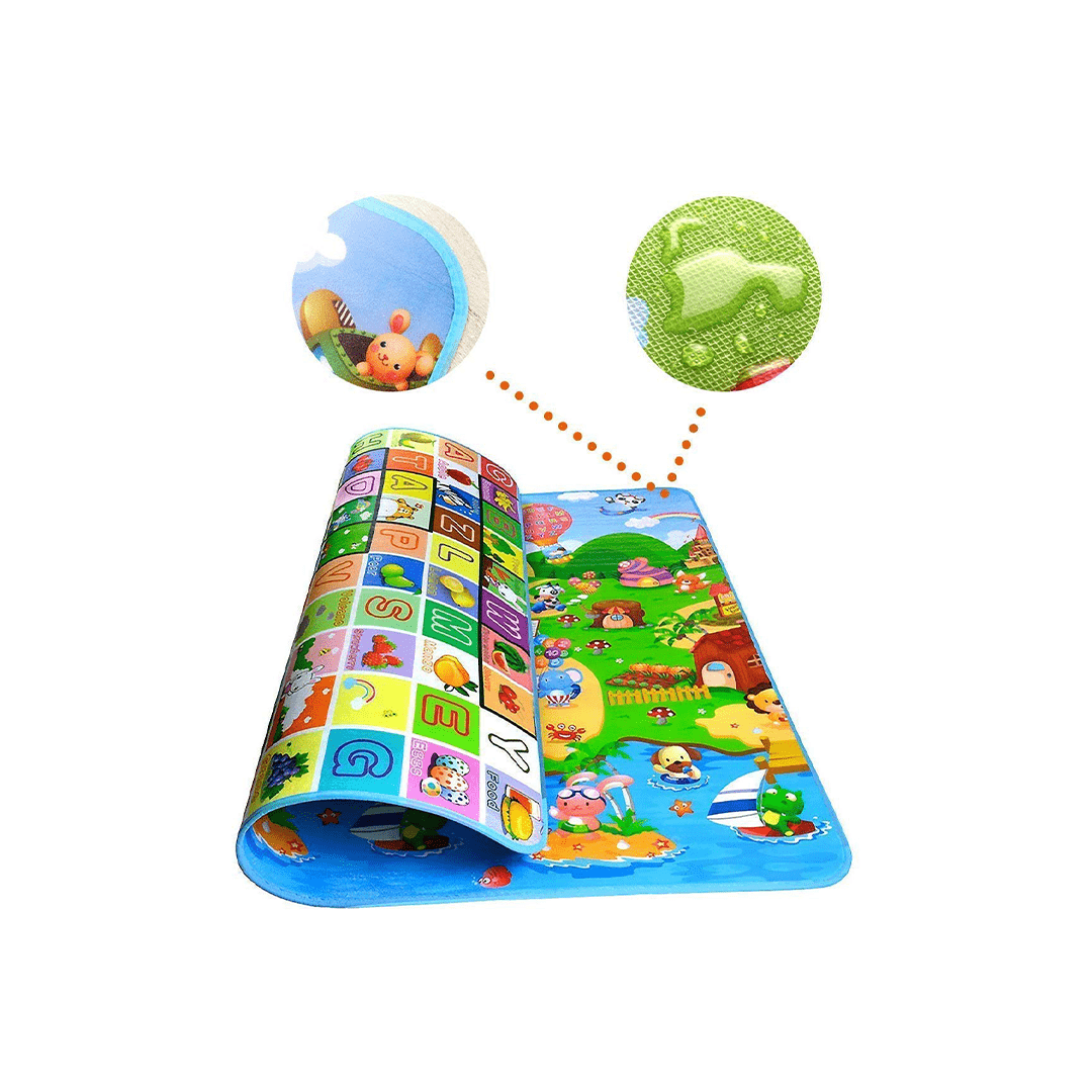Baan Toys Play Mat Baan Toys Double Side Playmat for Babies Crawling Mat for Kids Picnic Baby Mat/Playmat for Kids (X-Large Size Random Print) (0 Month+)