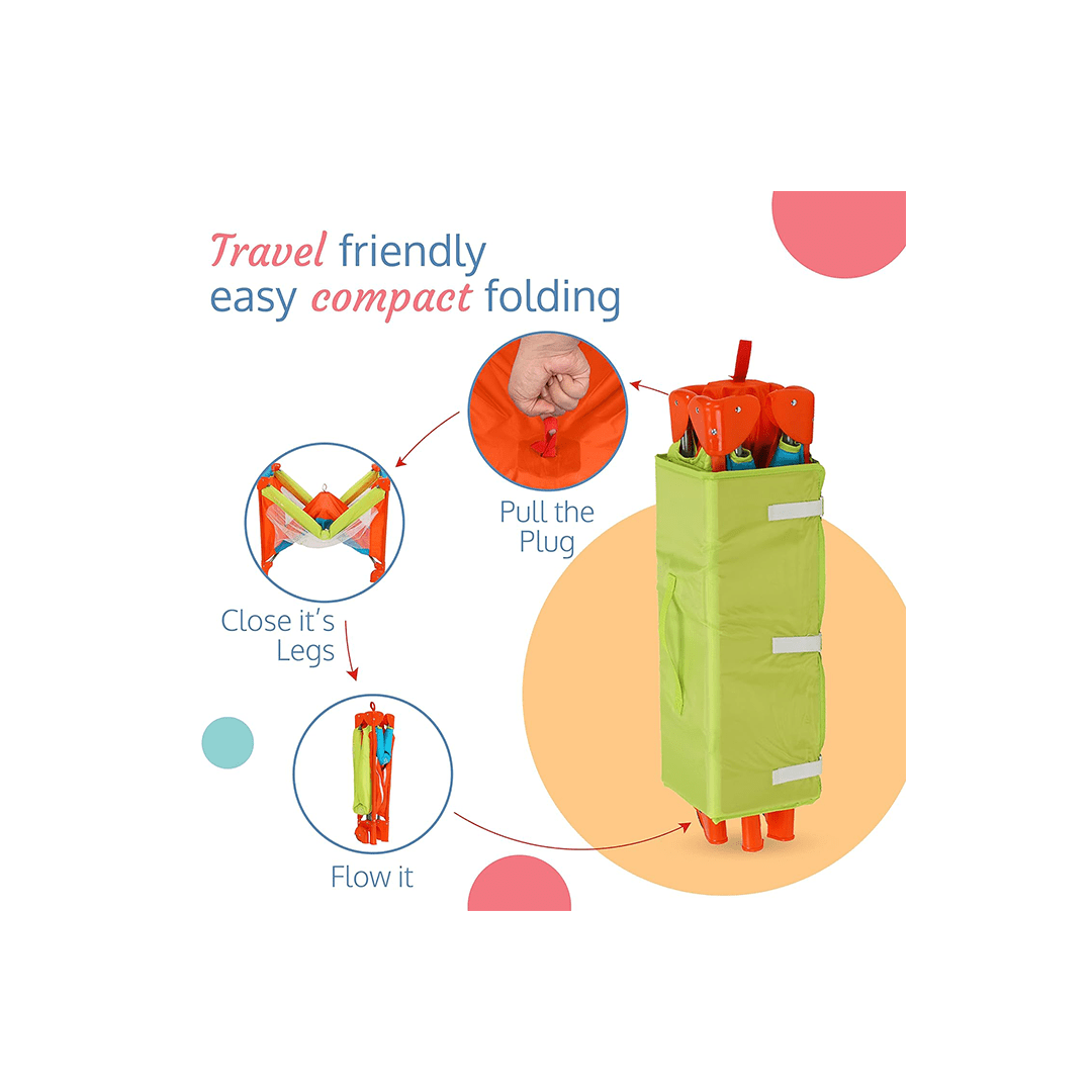 LuvLap Room Decors LuvLap Sunshine Baby Playpen Folding Baby Bed Cum Cot, Convertible Crib For Kids (0 Months+)