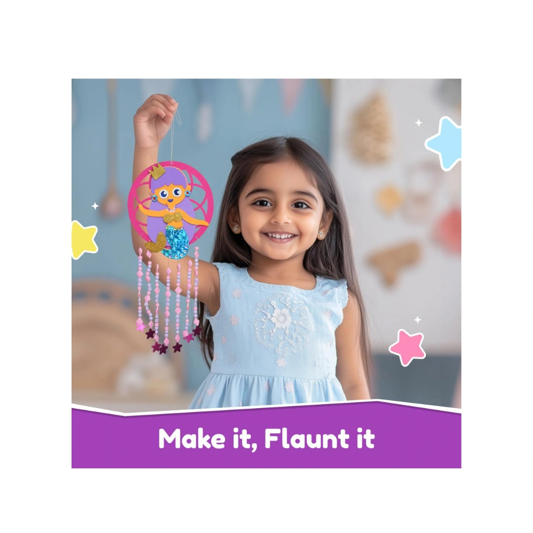 Playshifu Bloomingo DIY Mermaid Dreamcatcher Craft Kit ,Creative & Engaging Gift for Kids
