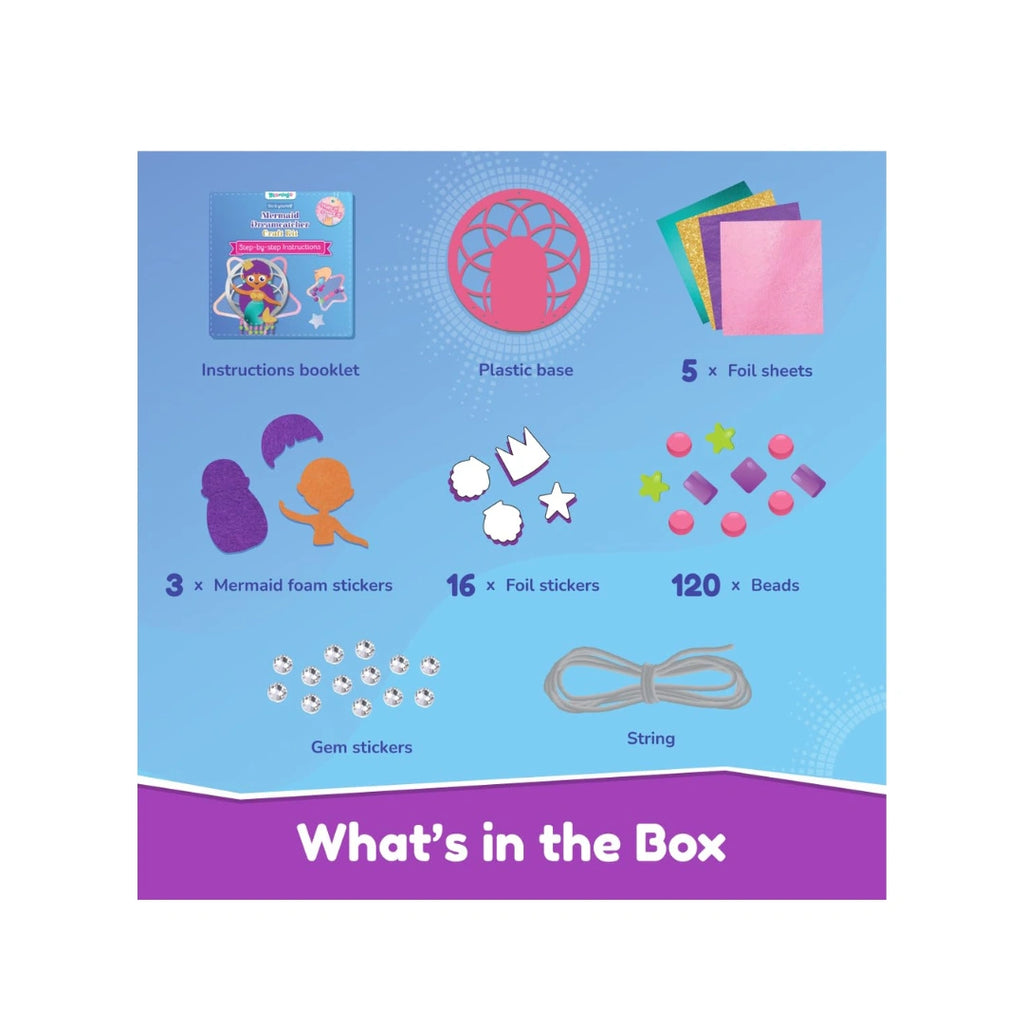 Playshifu Bloomingo DIY Mermaid Dreamcatcher Craft Kit ,Creative & Engaging Gift for Kids