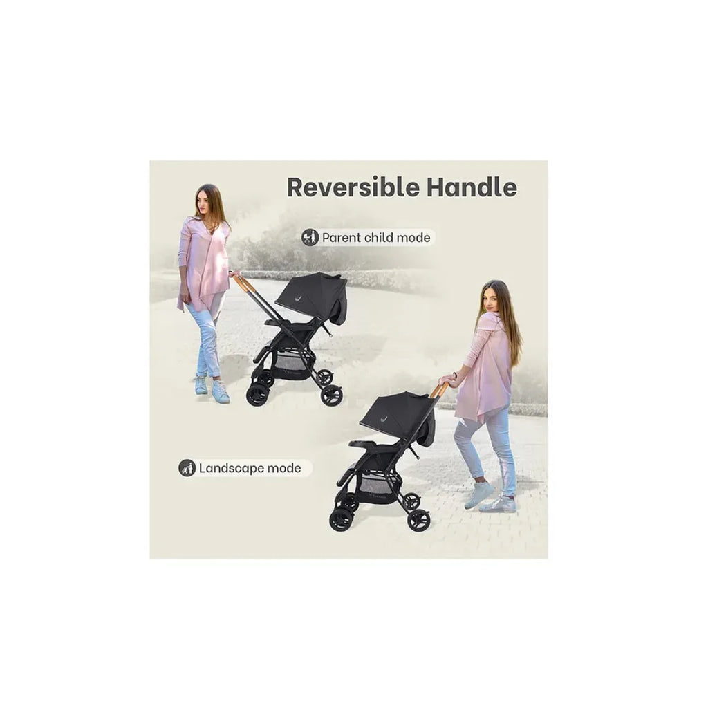Baby stroller with reversible handle design