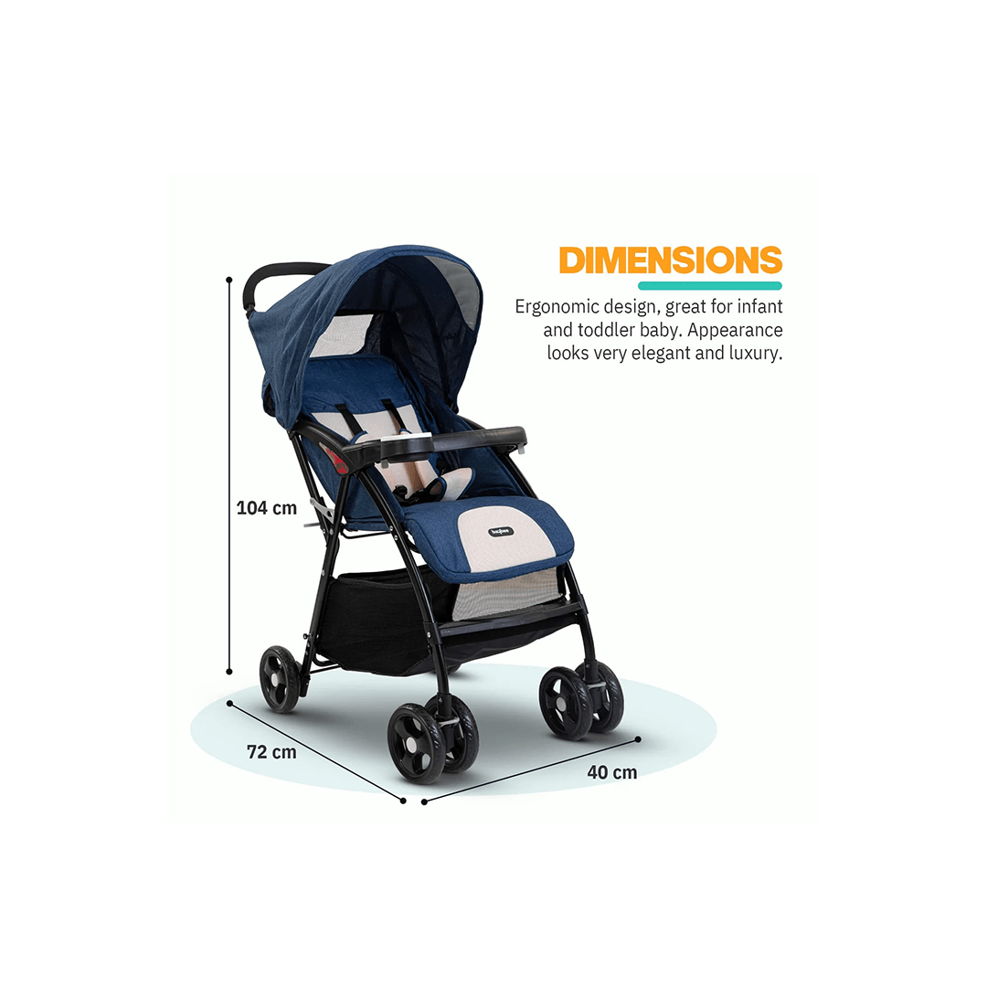 Baybee Other Gears Baybee Portable Infant Baby Stroller for Babies with 3-Position Adjustable Seat & Canopy