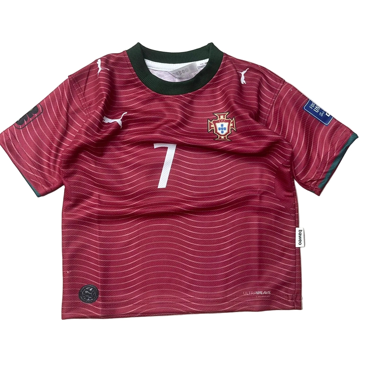 Portugal Ronaldo Kids Football Jersey, Age 1–5 Years