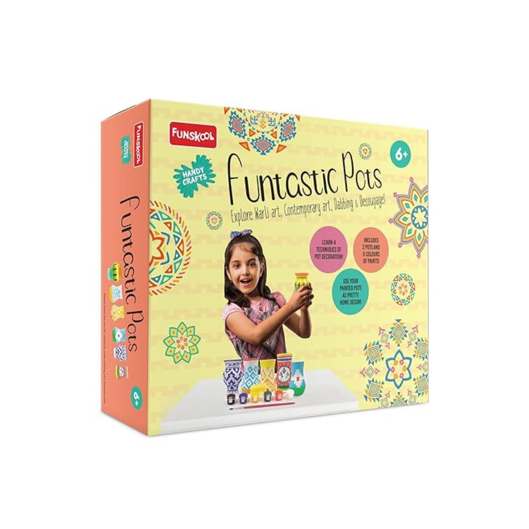 Pot decorating craft kit for kids