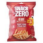 Snack Zero Tangy Tomato vacuum-cooked potato sticks in red stand-up bag
