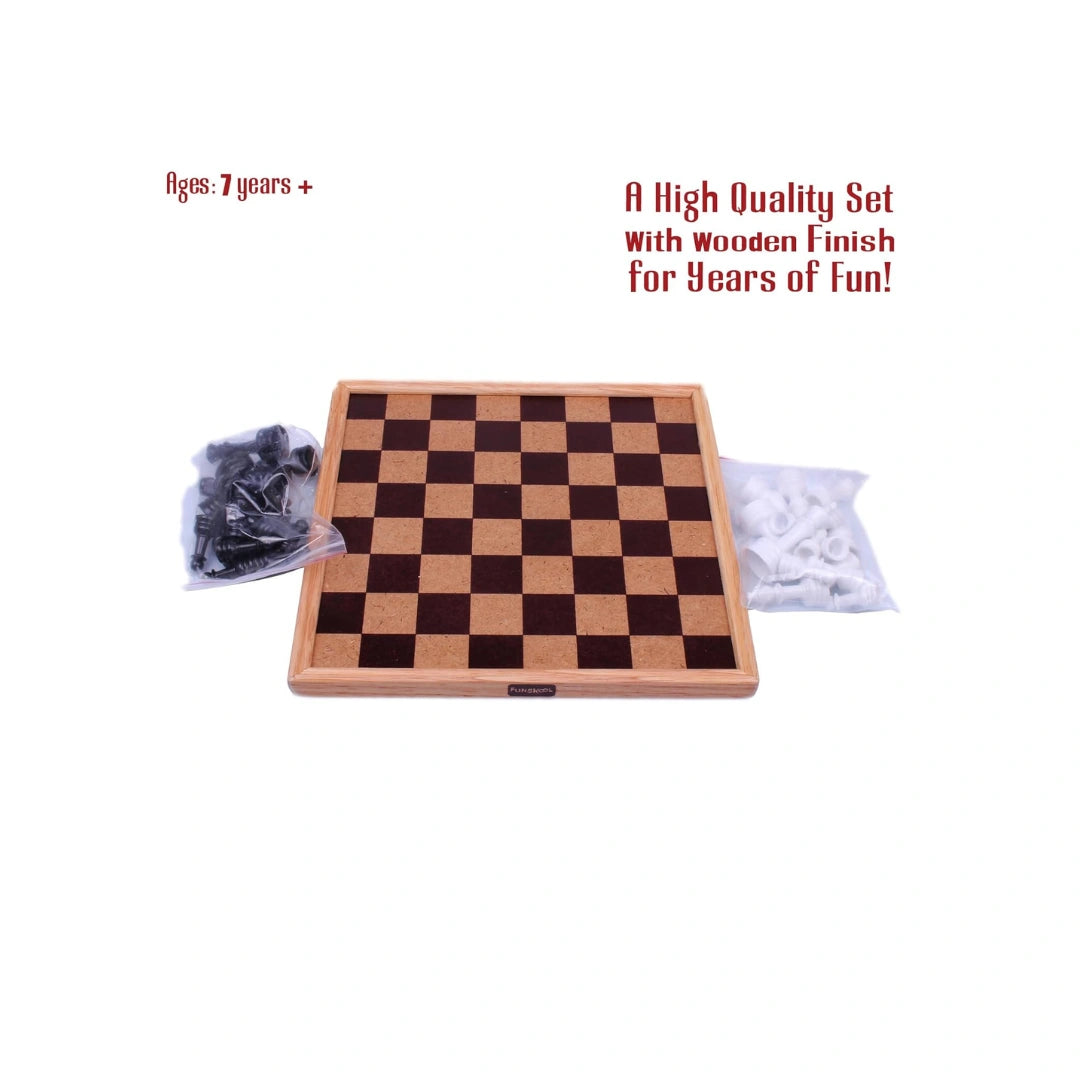 Premium Strategy Board Game with Chess Board & Full Chess Pieces Set