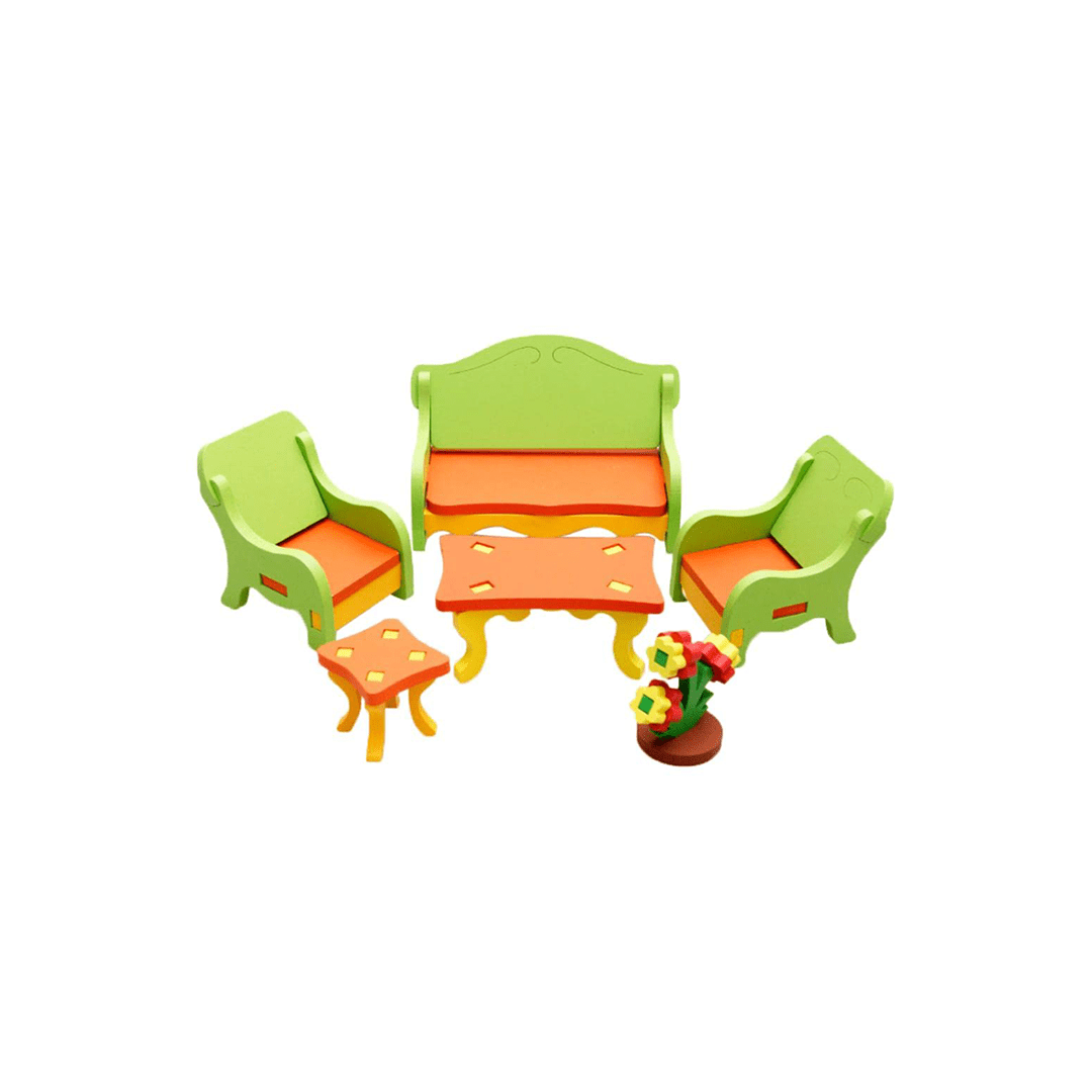 The Clever Clogs Toys The Clever Clogs Pretend Play 3D Furniture Set (3 Years+)