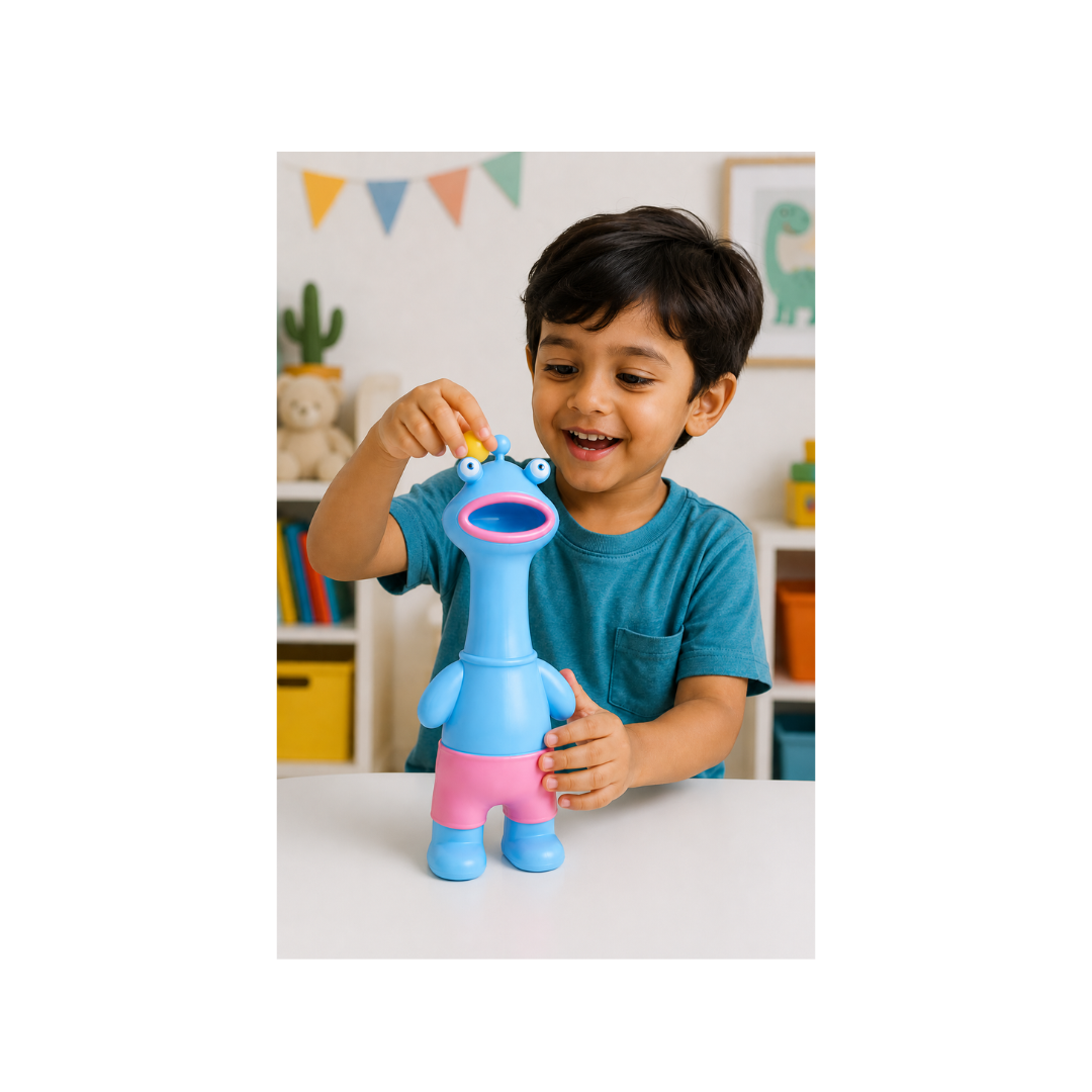 Ub Collection Chuchu Frog M Squeeze Toy for Ages 3+ Random Design as per Availability