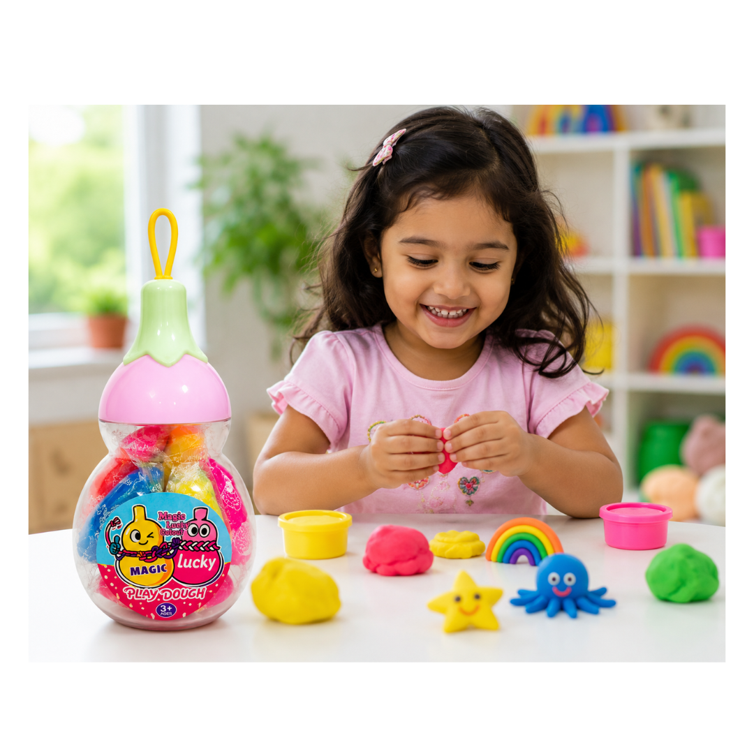 Ub Collection Play Dough Clay 61-79-18 12 Colors Age 3+ Years