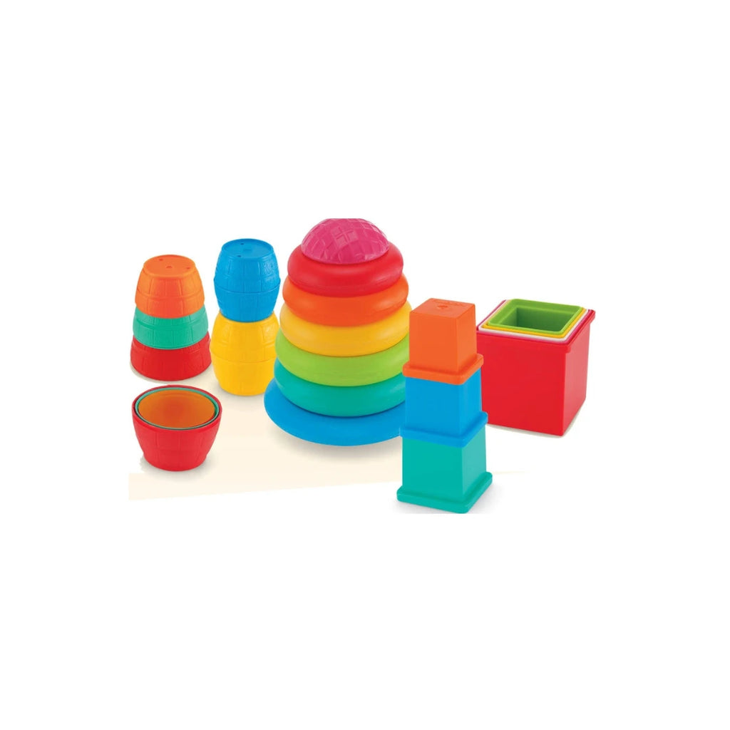 Pull Stack Link Stack N Nest,Nesting & Stackable Toy Blocks for Kids,Encourages Learning & Development,Fun Activity for Babies,Assorted Colours (6 Months+)