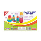 Pull Stack Link Stack N Nest,Nesting & Stackable Toy Blocks for Kids,Encourages Learning & Development,Fun Activity for Babies,Assorted Colours (6 Months+)