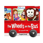 Puppet Book The Wheels on the Bus,12 Pages,Baby-Friendly Fabric/Material,To Improve Language Skills,Creativity,Sensory Play,Emotional Bonding
