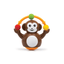 Funskool Toys Funskool Giggles Push & Crawl Monkey Toy - Brown (6 Months+)