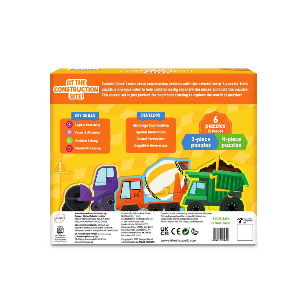 Problem-Solving & Early Skill Development 21-Piece Puzzle for Kids