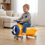 R for Rabbit Iya Iya Aero Ace 2-in-1 Swing Car Ride On for Kids with Toy Storage, Smooth Wheels & ABEC 7 Bearing