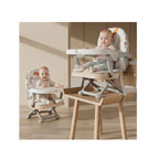 Baby booster chair with safety harness