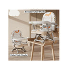 Baby booster chair with safety harness