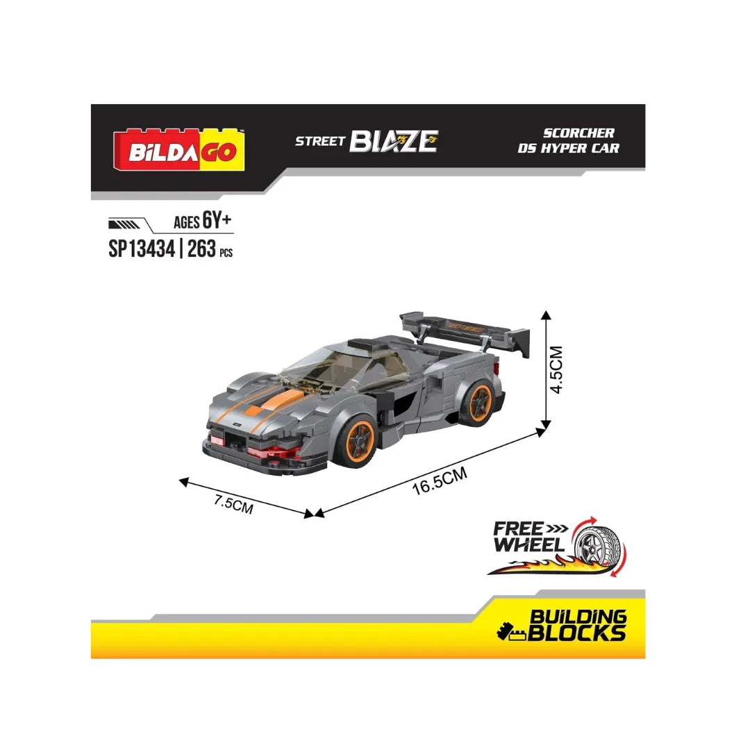 Sports car building block construction set