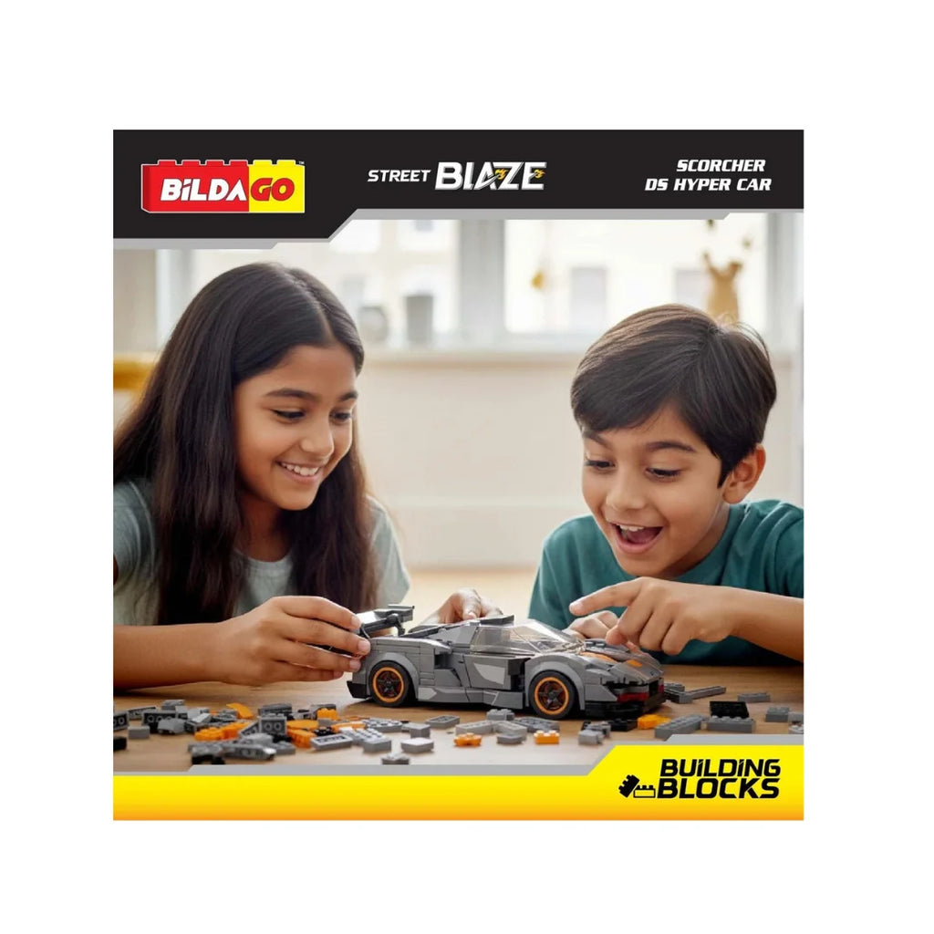 Sports car building block construction set