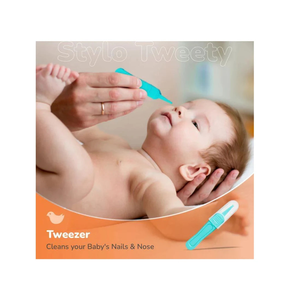 Baby grooming kit with safety tools