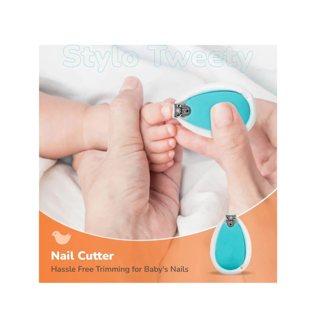 Baby grooming kit with safety tools