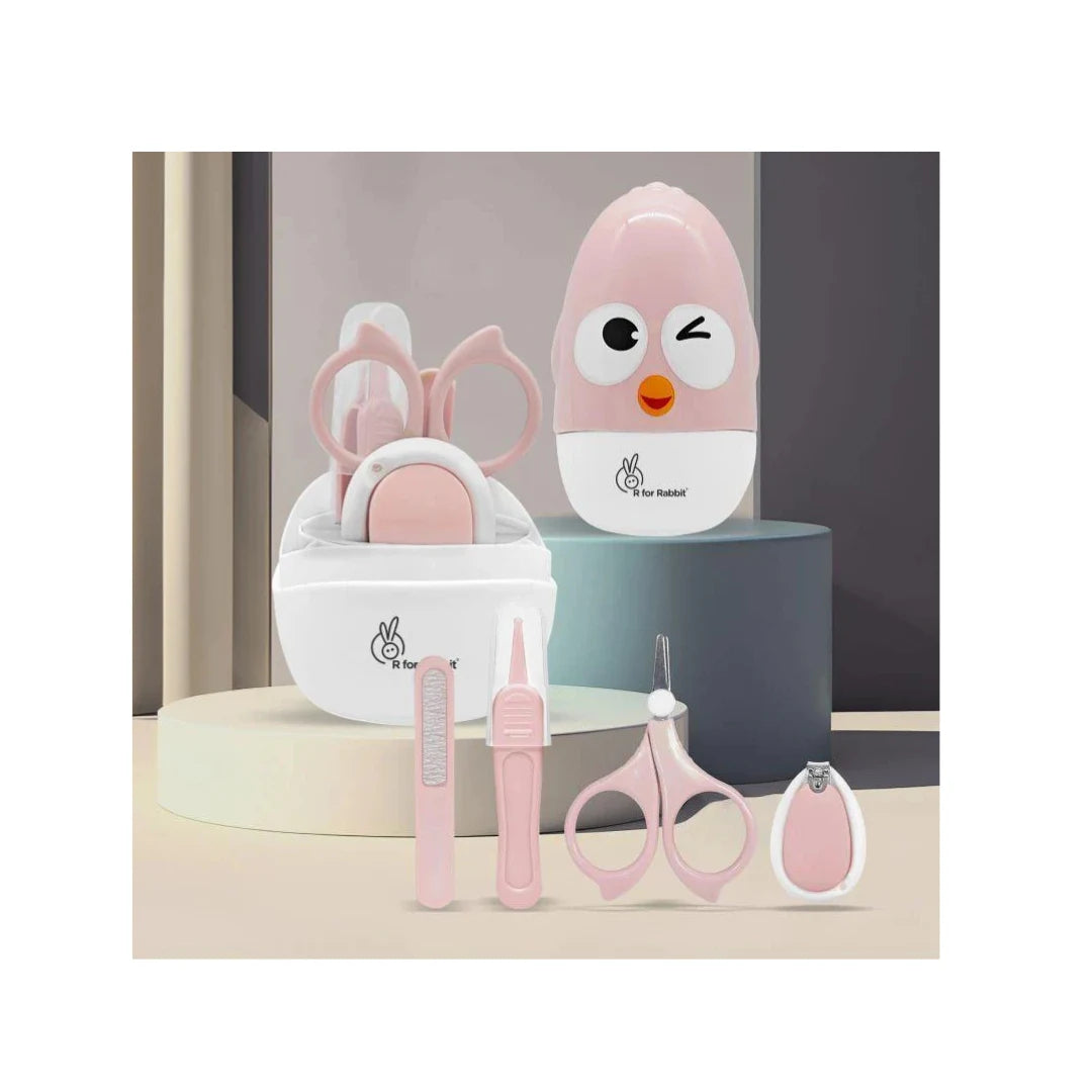 Baby grooming kit with safety tools