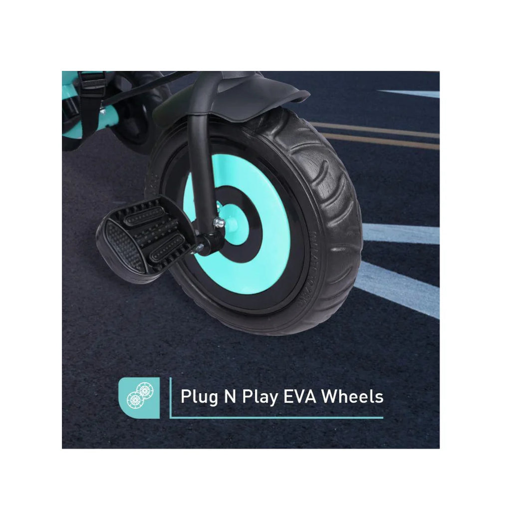 Kids tricycle with parent push handle