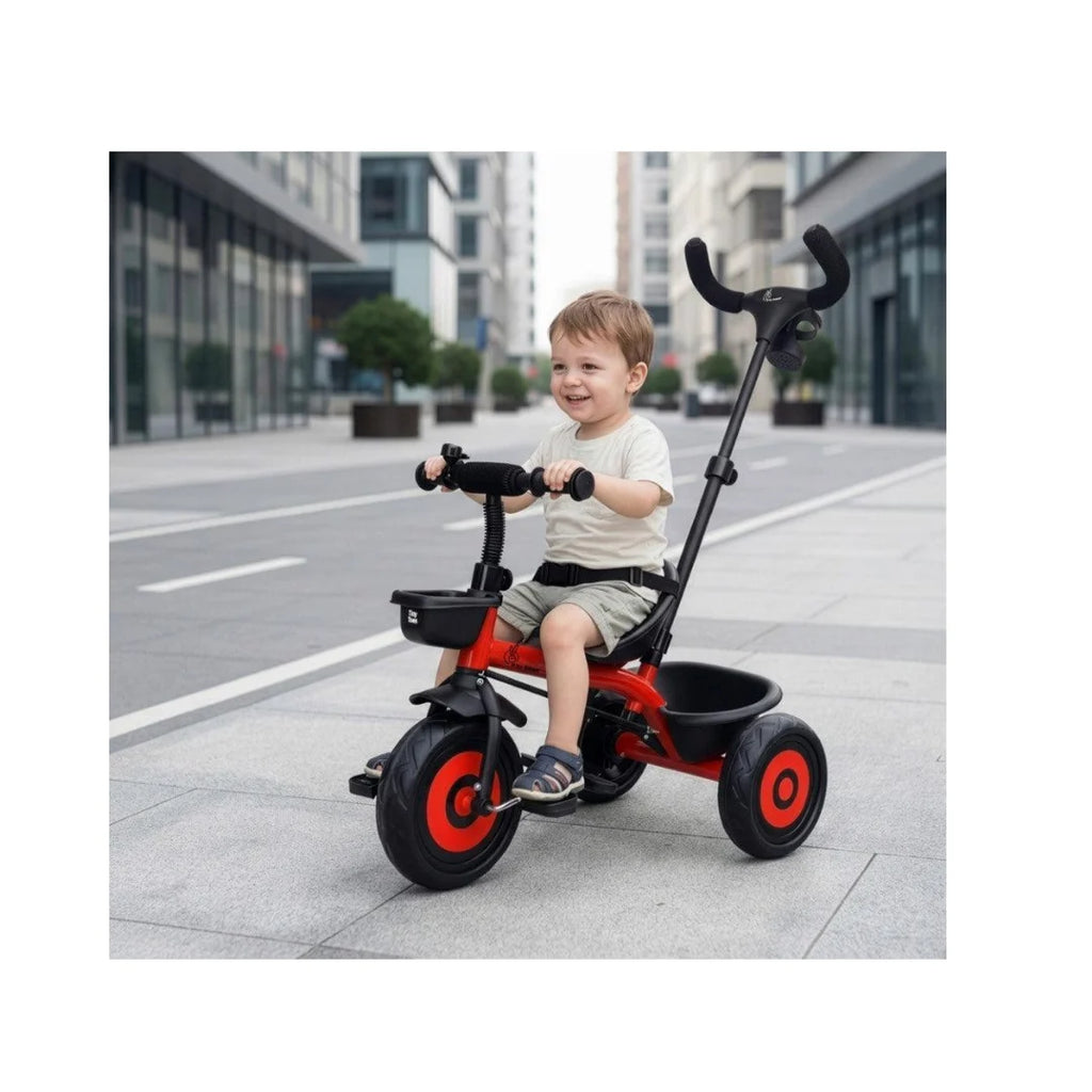 Kids tricycle with parent push handle
