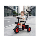 Kids tricycle with parent push handle