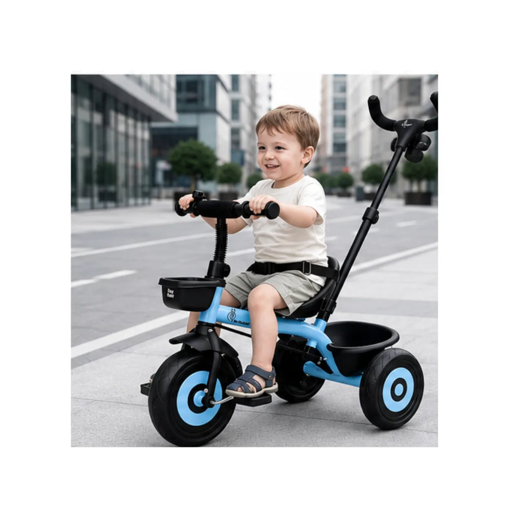 Kids tricycle with parent push handle