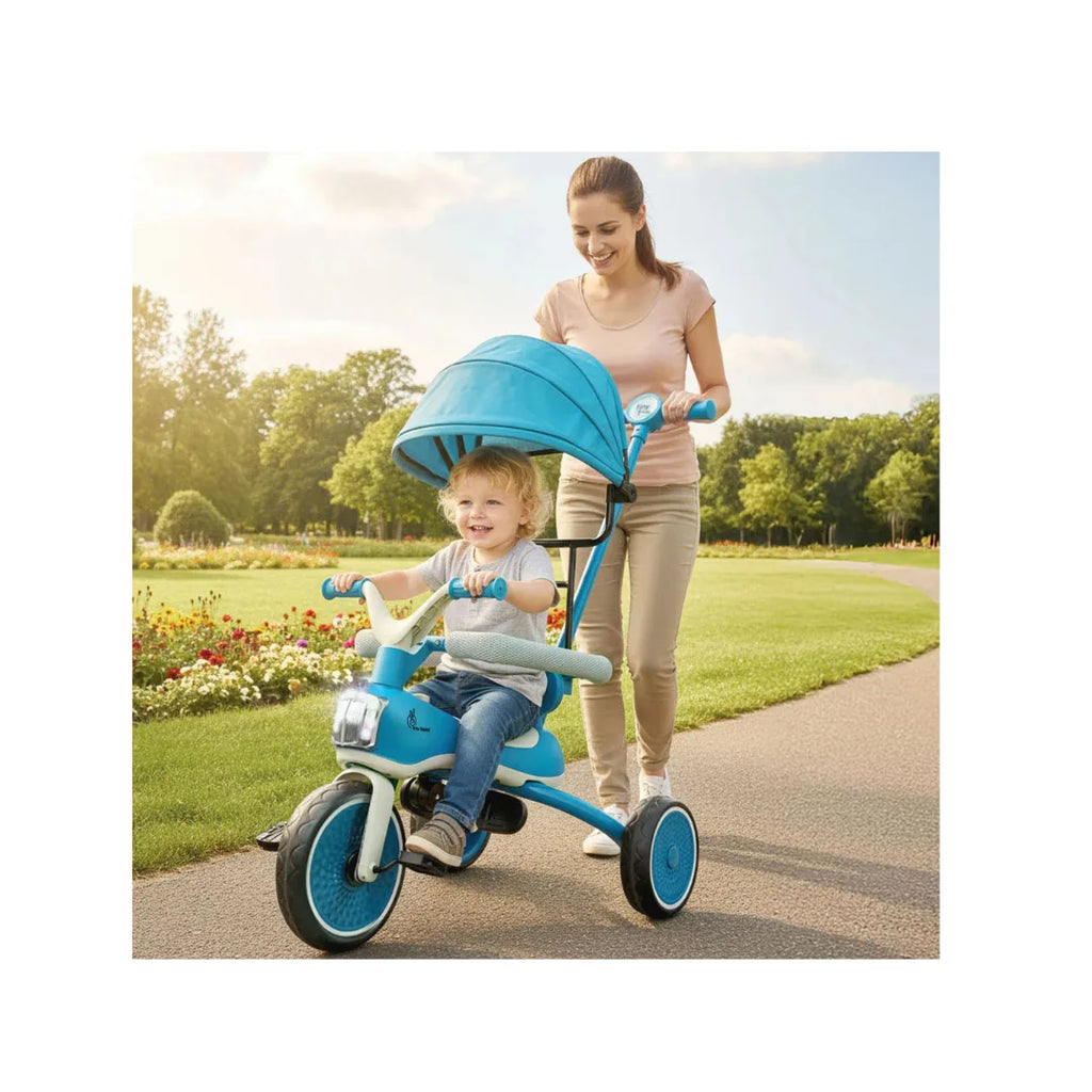 Kids tricycle with canopy and lights
