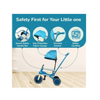 Kids tricycle with canopy and lights