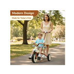 Kids tricycle with canopy and lights
