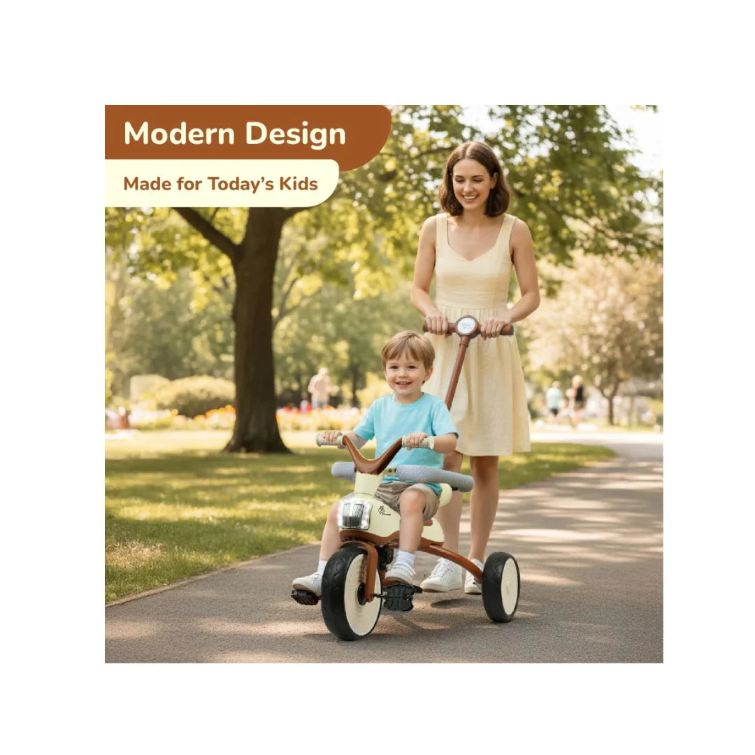 Kids tricycle with canopy and lights